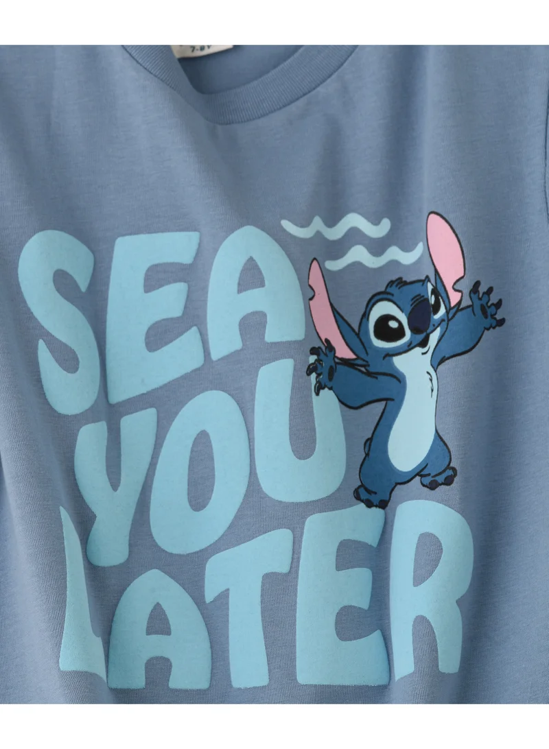 ديزني Disney Tshirt for Boys | Casual Wear with Cotton Jersey Fabric | Regular Length