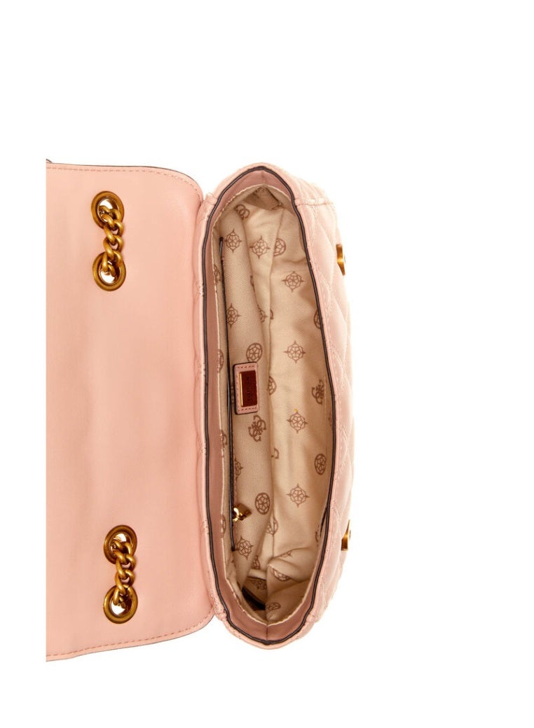GUESS Triana Mini Crossbody Bag – Luxe Quilted Faux Leather in Pink - Image 4