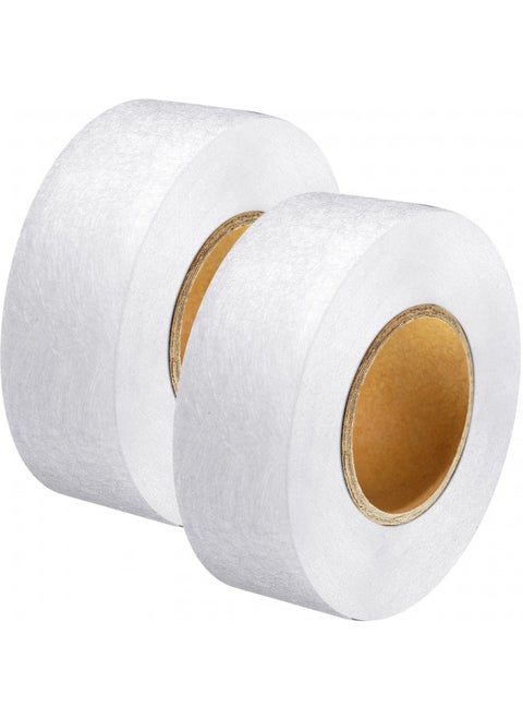 Outus 2 Rolls Fabric Fusing Tape Adhesive Hem Tape Iron on Tape Each 1/2 Inch(White, 27 Yards)