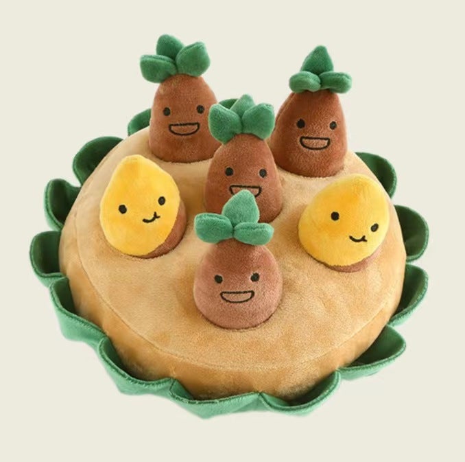 Korean Sweet Potato Dog Toy Set Sweet potato