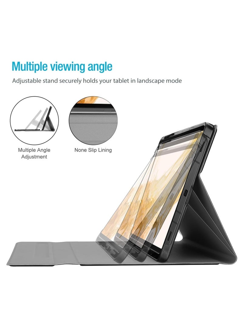 JAJEEK Wireless Keyboard Case for Galaxy Tab S8 Plus/S7 FE/S7 Plus 12.4 Inch – Detachable Magnetic, S Pen Holder, Lightweight & Protective Case (Black) - Image 3