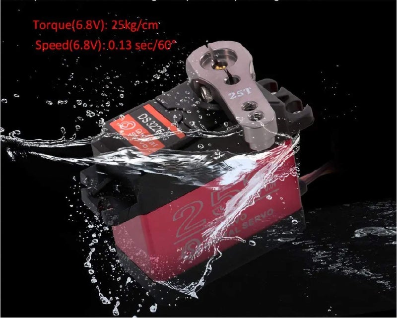 ZOSKAY Servo High Torque Metal Gear Standard Digital Servo 25KG/0.13S 6.8V for 1/8 1/10 RC Cars (Control Angle 180) - Image 3