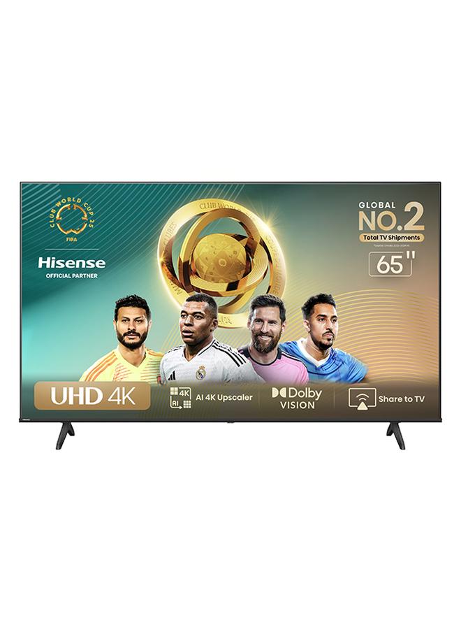 Hisense, 65 inch, 4K Smart Tv, UHD, 60Hz 65A6N Black