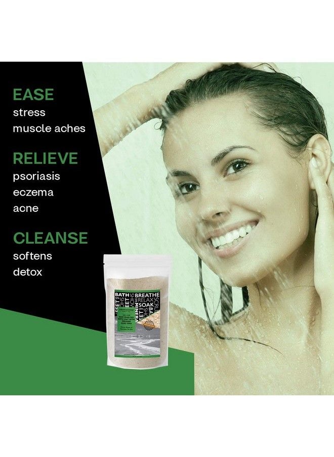 Aromasong - 5 lbs RAW Dead SEA Salt with Organic Aloe Vera not Cleaned Still Contains All Dead sea Minerals Including Dead sea Mud Fine Medium Grain Large resealable Bulk Pack - Image 1