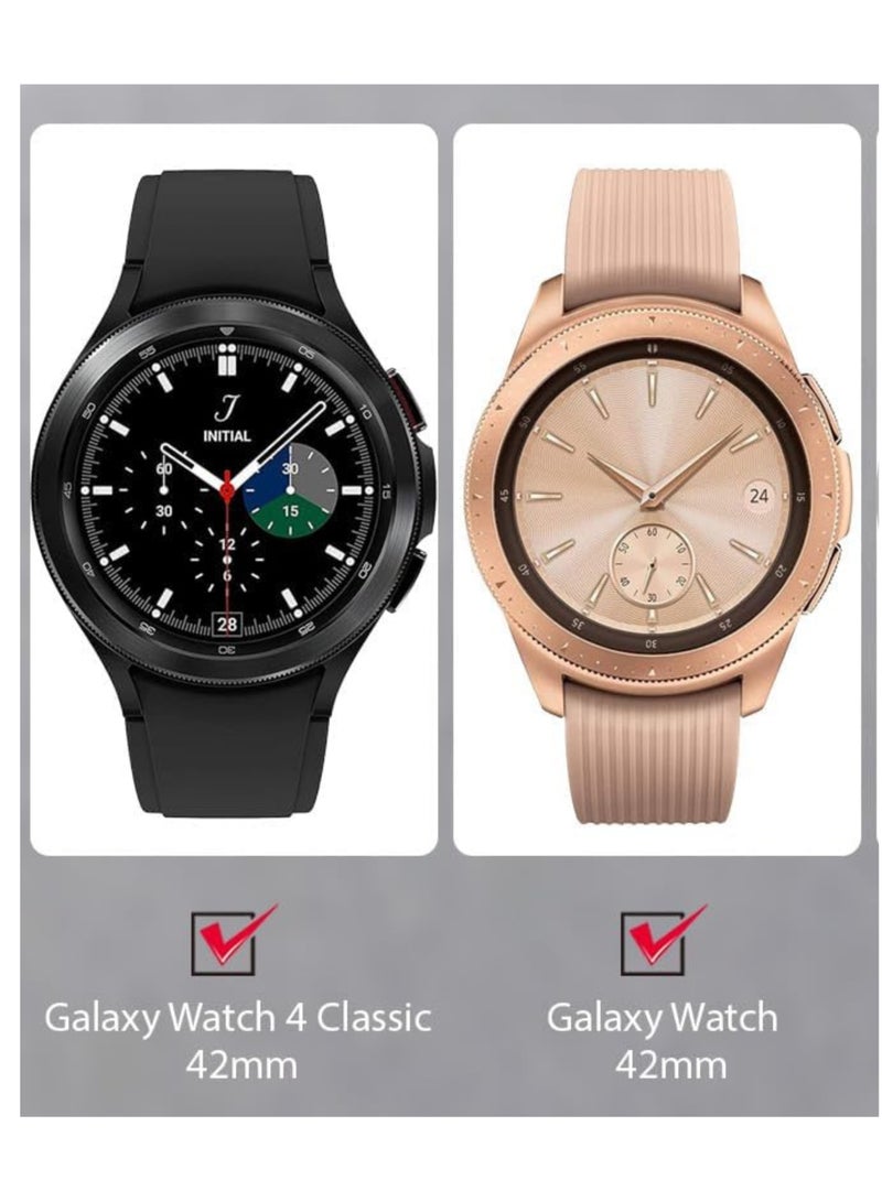 SARAOONT Samsung Galaxy Watch 4 Classic 42mm 4 Pack 10H Glass Screen Protector Anti Scratch HD Clarity Bubble Free Easy Install - Image 2
