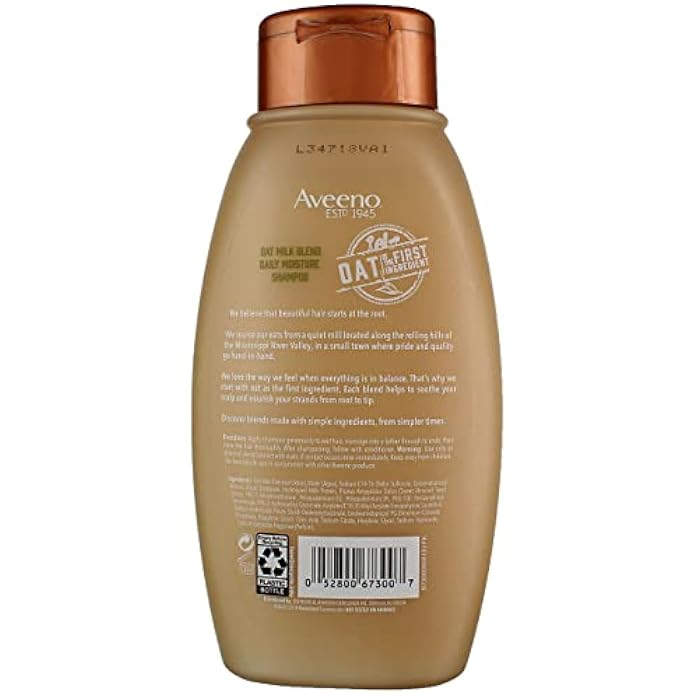 Aveeno Shampoo Oat Milk Blend 12 Ounce (Moisture) (354ml) (2 Pack) - Image 5