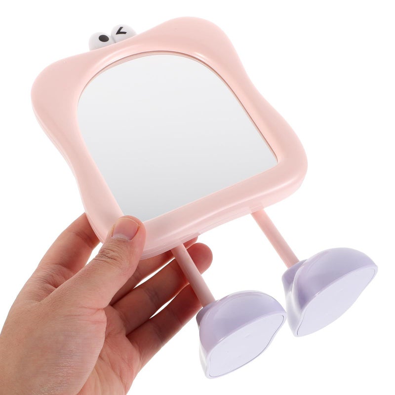 Portable Pink Vanity Mirror for Desk High Definition Reflective Surface for Home Office Travel - Image 4