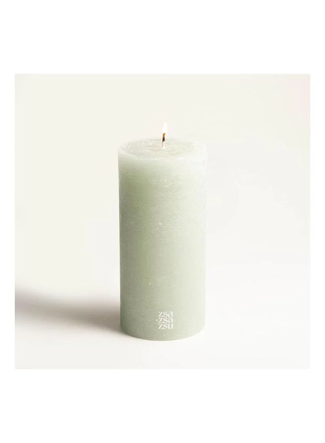 Zsa Zsa Zsu Deurne Aqua Paraffin Candle 9x9x19 cm.