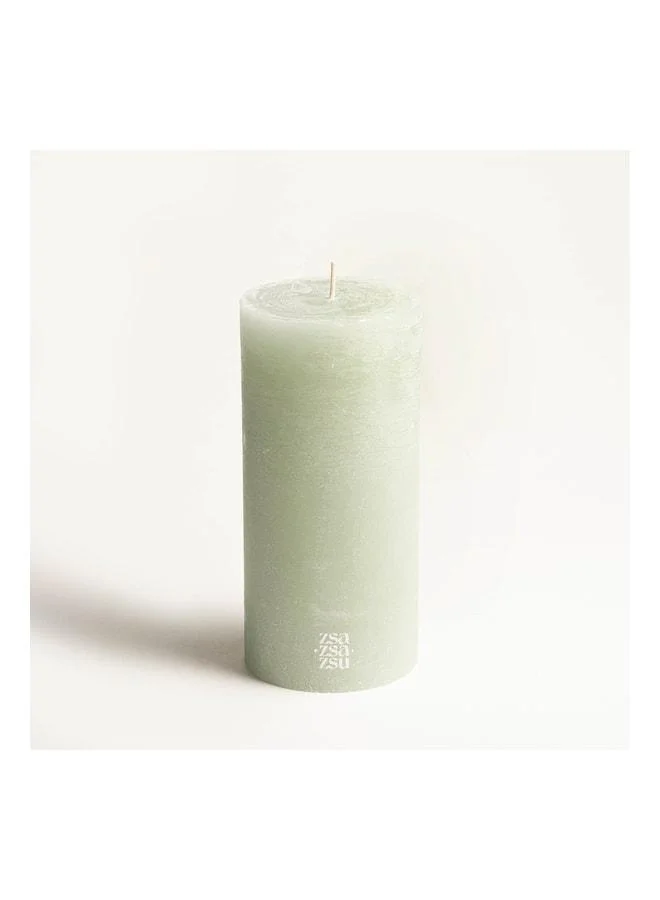 Zsa Zsa Zsu Deurne Aqua Paraffin Candle 9x9x19 cm.