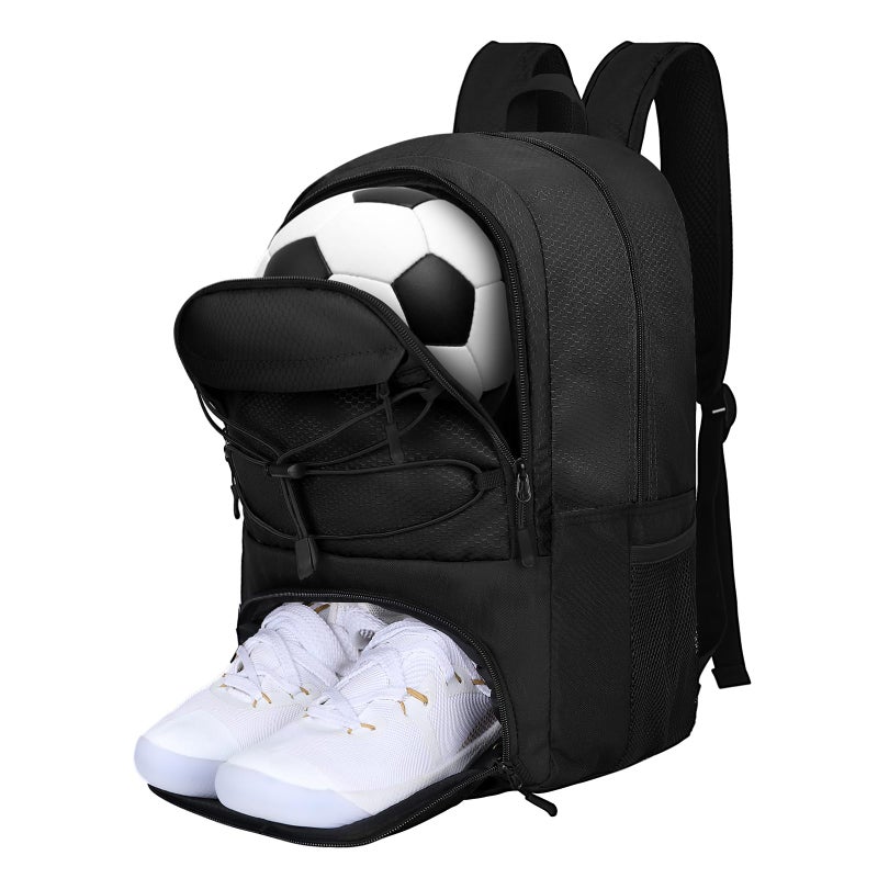Goloni Soccer Backpack,Soccer Bag with Ball Holder & Shoe Compartment,Large Sports Bag for Basketball, Volleyball,Football - Image 1