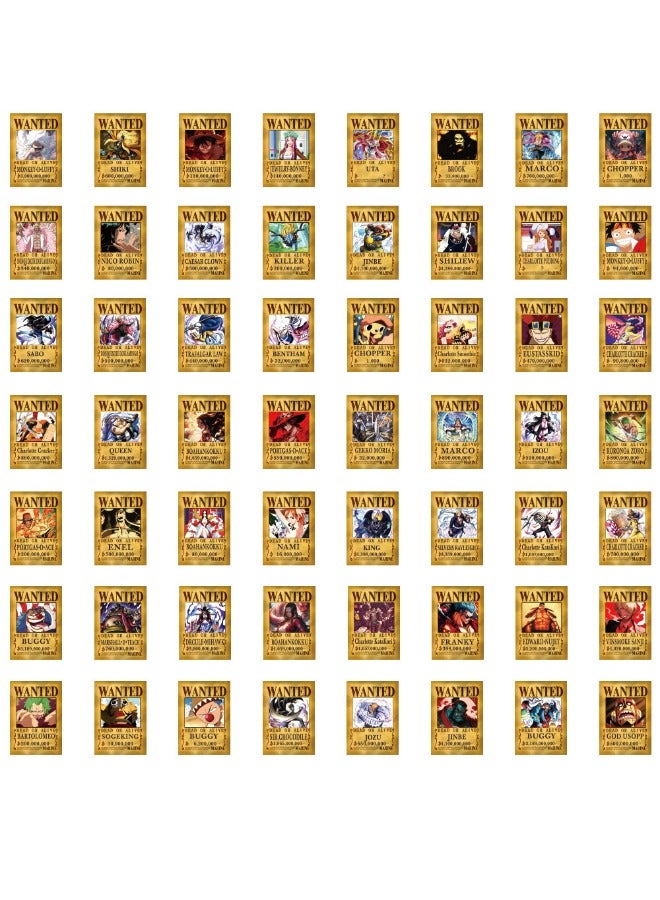 110 PCS Anime One Piece Wanted Warrant Stickers,Waterproof Unrepeated Cartoon Stickers for Laptop,Skateboard, Water Bottles,Computer,Phone,Guitar, Stickers for Kids Teens Adult - Image 5