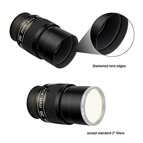 SVBONY SV154 Telescope Eyepiece 2 inch Super Wide Angle Eyepiece 70 Degree 26mm SWA Eyepiece Telescope Accessory for Astronomy Observation - Image 4