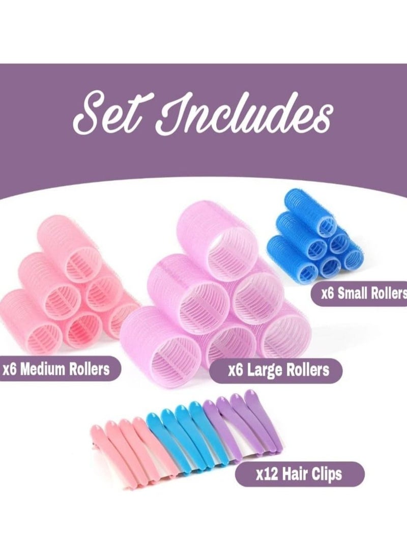 ORiTi 30Pcs Hair Rollers Set with 12 Duckbill Clips, DIY Salon Style Hair Dressing Curlers to fulfil your styling needs - Image 4