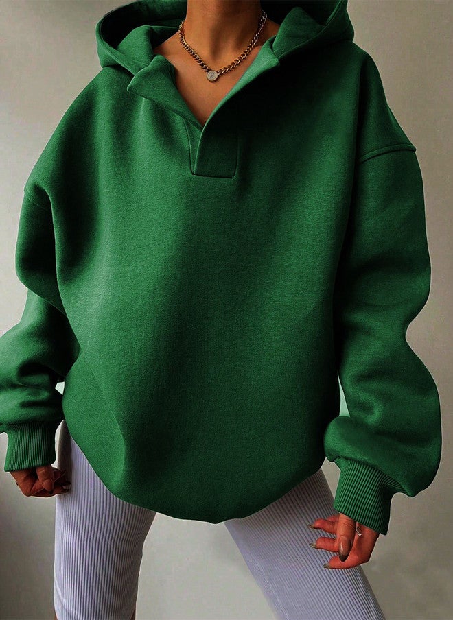 YUNIQEE سويت شيرت فضفاض بغطاء رأس للنساء - Image 1