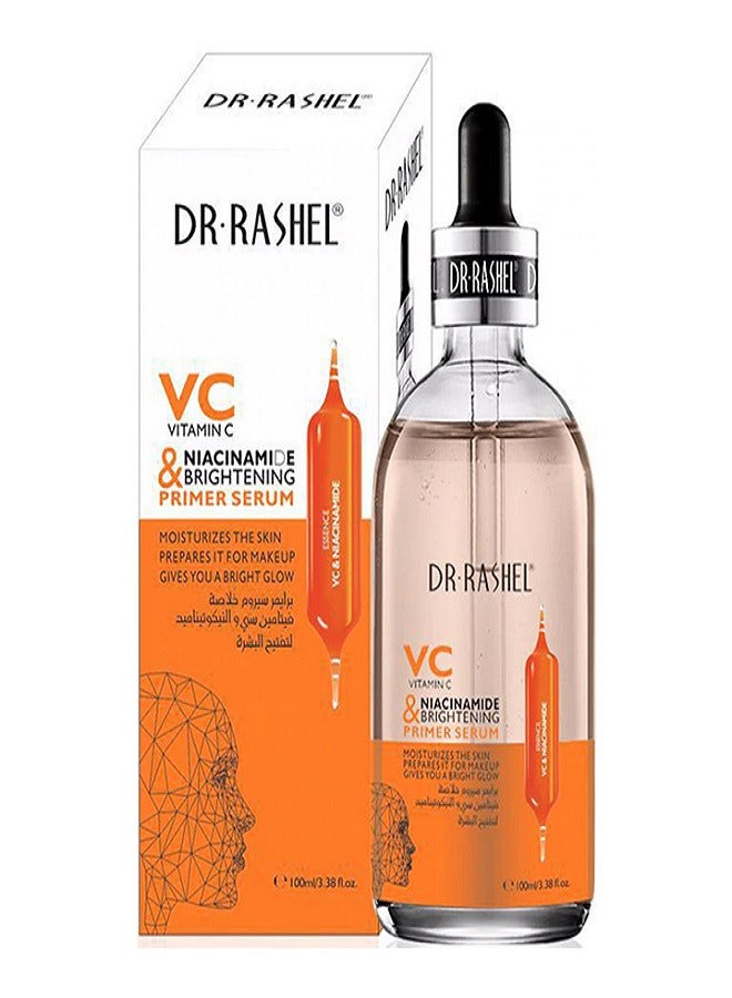 DR. RASHEL Vc And Niacinamide Brightening Primer Serum Orange Orange 100ml - Image 1