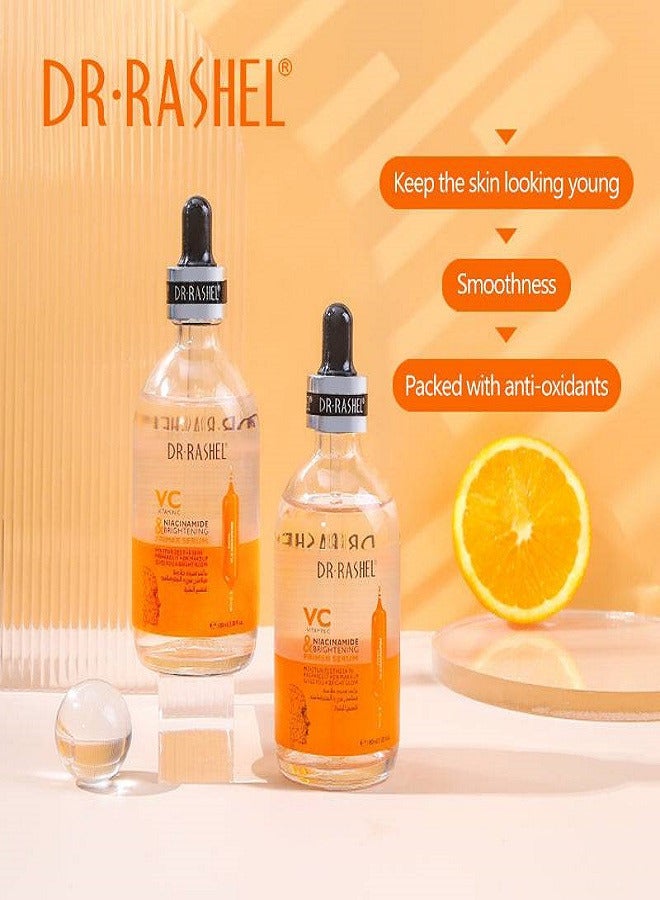 DR. RASHEL Vc And Niacinamide Brightening Primer Serum Orange Orange 100ml - Image 4