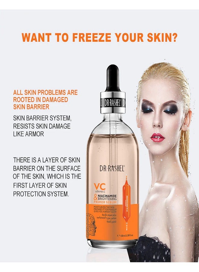 DR. RASHEL Vc And Niacinamide Brightening Primer Serum Orange Orange 100ml - Image 3