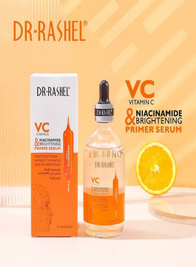 DR. RASHEL Vc And Niacinamide Brightening Primer Serum Orange Orange 100ml - Image 2