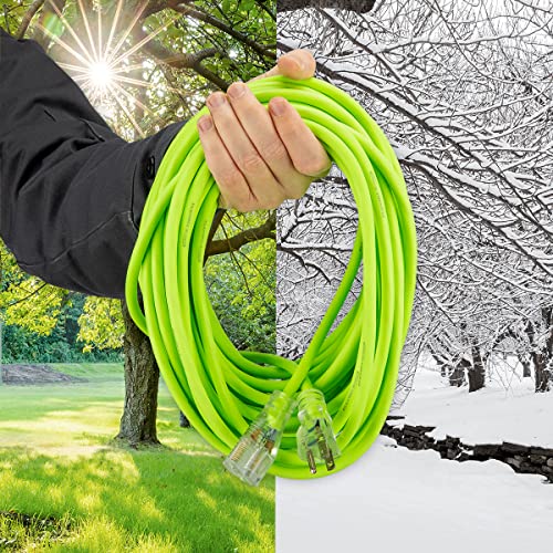 Flexzilla سلك تمديد فليكسزيلا برو، 12/3 AWG SJTW، 50 قدم، قابس مضاء، داخلي/خارجي، زيلاغرين - FZ512830 - Image 5