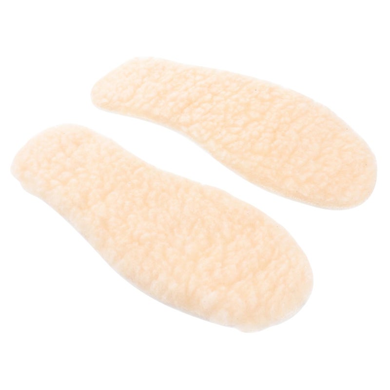 2 Pairs Warm Non Padding Imitation Lamb Shoe Insoles For Boys Girls School Sports Footwear - Image 2