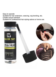 Ultrahold Thin Silicone Hair Replacement Adhesive - Long Lasting Fixation for Poly and Lace Wigs - 3-4 Weeks, Wigs, Wig Systems - Invisible, Waterproof Adhesive (41ml)  - Image 2