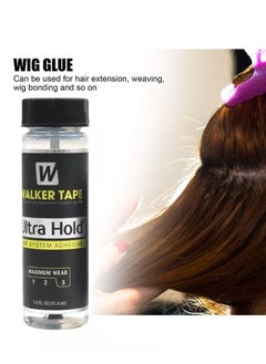 Ultrahold Thin Silicone Hair Replacement Adhesive - Long Lasting Fixation for Poly and Lace Wigs - 3-4 Weeks, Wigs, Wig Systems - Invisible, Waterproof Adhesive (41ml)  - Image 4