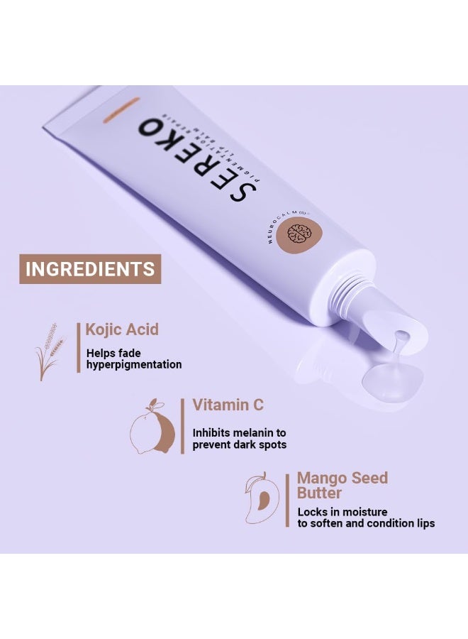 Sereko Pigmentation Repair Lip Balm for Dark Lips With Kojic Acid, Vitamin C & Mango Seed Butter | Brightens Dark & Discoloration Lips, 24H Hydration, Lock Moisture | For Women & Men | Affogato - 8gm (Pack of 2) - Image 2