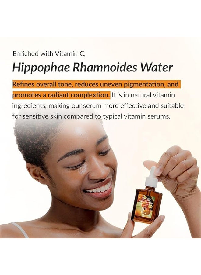 دي آر.ألثيا فيتامين سي تعزيز المصل 30 مل ، مصل فيتامين يومي لجميع أنواع الجلد ، يساعد على إزالة البقع الداكنة ونغمة الجلد غير المتساوية ، إضاءة الجلد - Image 3