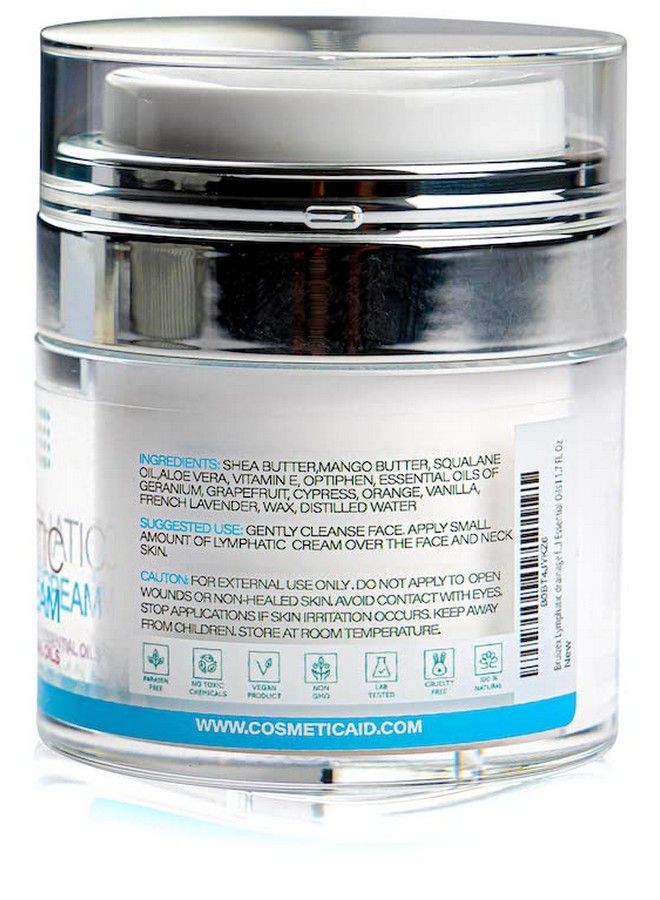 Bruizex Lymphatic Drainage Face Cream I Antiaging Moisturizing And Rejuvenating Night Cream For Healthy Lymphatic Drainage Of Face And Neck I Infused With Natural Essential Oils I 1.7 Fl. Oz - Image 4