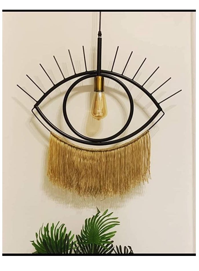 Modern Eye Shaped Pendant Chandelier (Black)  - Image 1