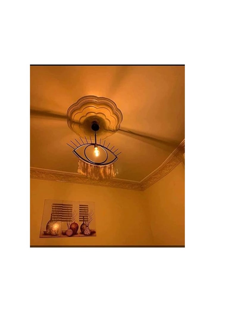 Modern Eye Shaped Pendant Chandelier (Black)  - Image 3