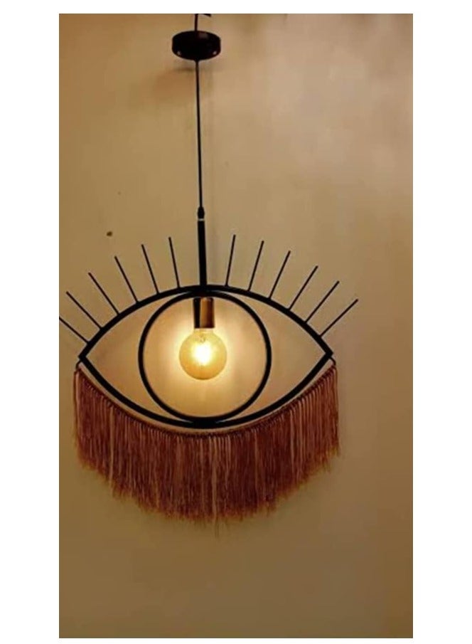 Modern Eye Shaped Pendant Chandelier (Black)  - Image 2