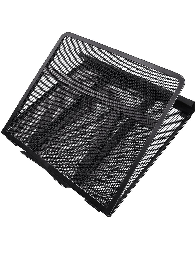 Adjustable Laptop Stand Riser for Desk, Fits Up to 15.6 inch Notebook, Mesh Ventilated Laptop Cooling Stand with 8 Tilt Levels - Image 1