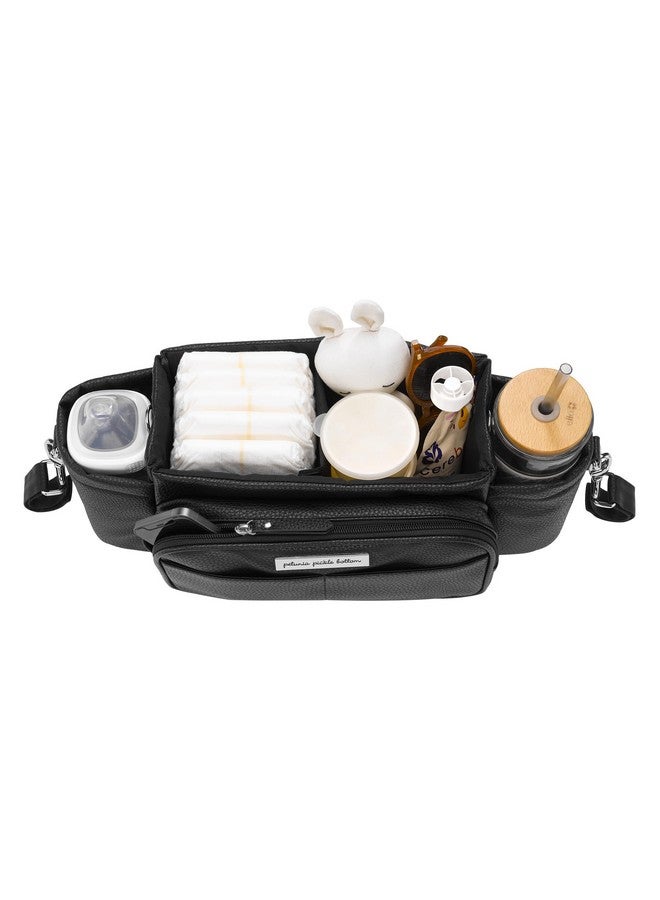 petunia pickle bottom Wander Stroller Caddy | Perfect Baby Caddy To Keep Everything Organized | Multiple Carry Positions | Fits Most Strollers - Ebony - Image 3