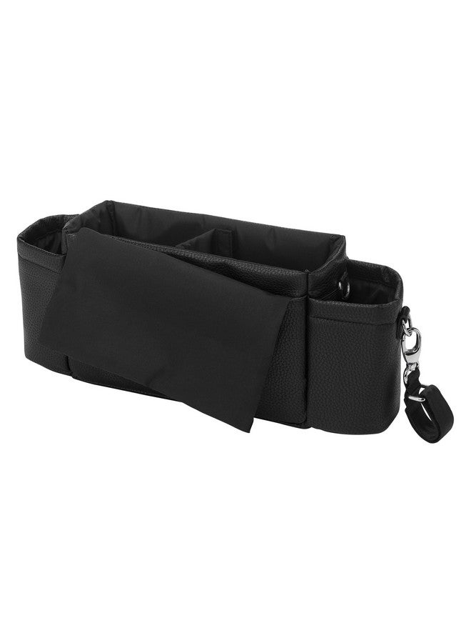 petunia pickle bottom Wander Stroller Caddy | Perfect Baby Caddy To Keep Everything Organized | Multiple Carry Positions | Fits Most Strollers - Ebony - Image 5