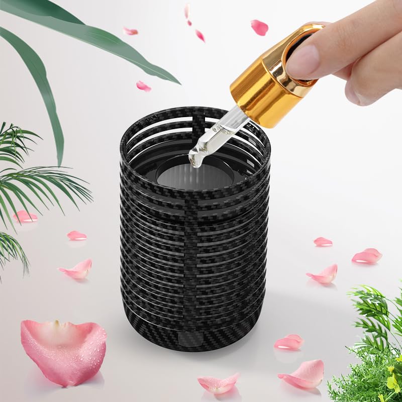 Dhadh Car Air Purifier, Mini Air Purifier for Car with True HEPA Filter Cleans Air, Eliminates Smoke & Odor, Small Travel Air Purifier for Office (Black) - Image 4