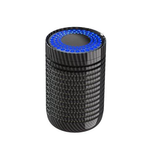 Dhadh Car Air Purifier, Mini Air Purifier for Car with True HEPA Filter Cleans Air, Eliminates Smoke & Odor, Small Travel Air Purifier for Office (Black) - Image 2