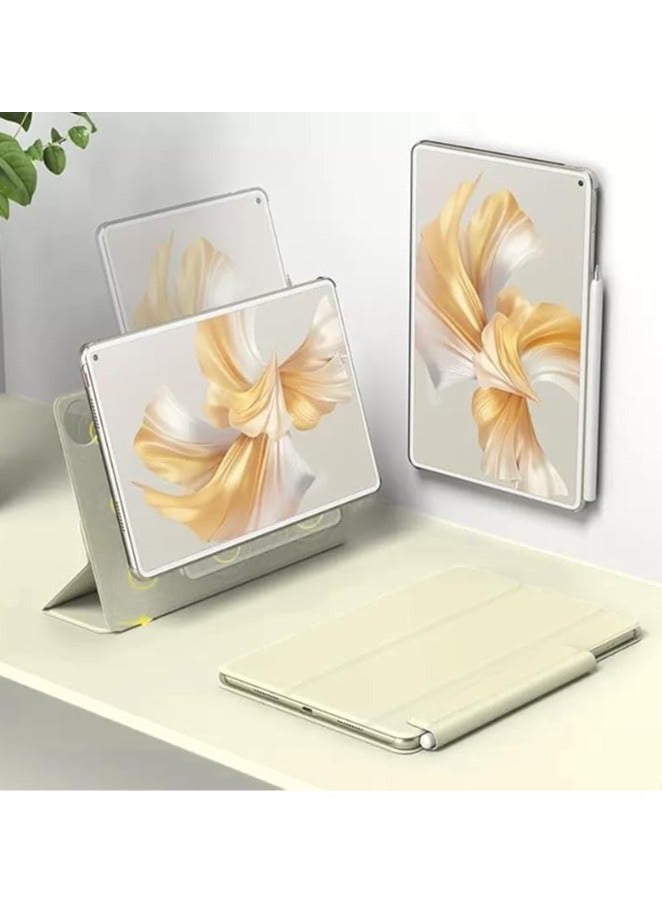 general Case Compatible with Huawei MatePad Pro 13.2 inch 2025 (WEB-W00) [Supports Pencil], Hybrid Detachable Magnetic Tri-fold Stand Cover, Matte Clear Back, Auto Wake/Sleep - Image 1