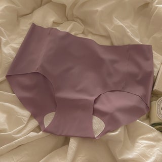 Summer Thin Invisible Naked Womens Underwear Simple Solid Color Seamless Ice Silk Mid-Waist Cotton Crotch Comfortable Briefs Taro purple - pzsku/Z3655118A8BEC3CE24746Z/45/1746228143/3076aacf-e7b0-4766-9132-df1521c8dd16