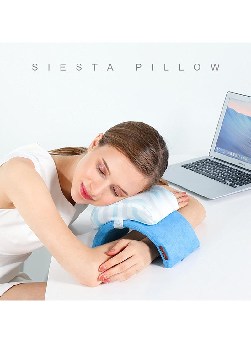 ELIKLIV Folding Nap Pillow, Memory Foam Cell Phone Eye Protection Nap Pillow, Office Nap Pillow, Student Desk Nap Pillow - Image 3