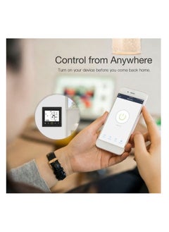 Eazyliv Eazyliv 24V Tuya Smartlife Wifi Smart Thermostat LCD Display Temperature Controller for Air Conditioning Work with Alexa Google Home-White  - Image 2
