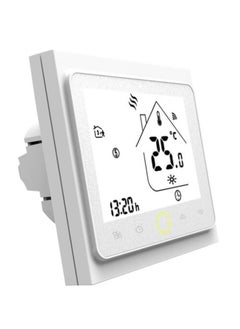 Eazyliv Eazyliv 24V Tuya Smartlife Wifi Smart Thermostat LCD Display Temperature Controller for Air Conditioning Work with Alexa Google Home-White  - Image 1