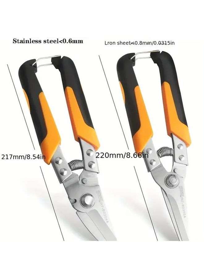 Heavy Duty Industrial Metal Shears With Ergonomic Handle Size B0305A - Image 2