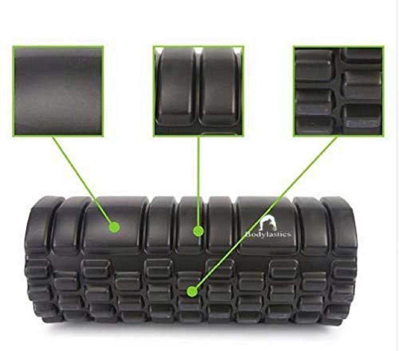 Bodylastics 33cms Foam Roller for Deep Tissue Massage, Relief from Sore Muscles Pain, Pre & Post Exercise Fitness Workout Sessions - Image 2