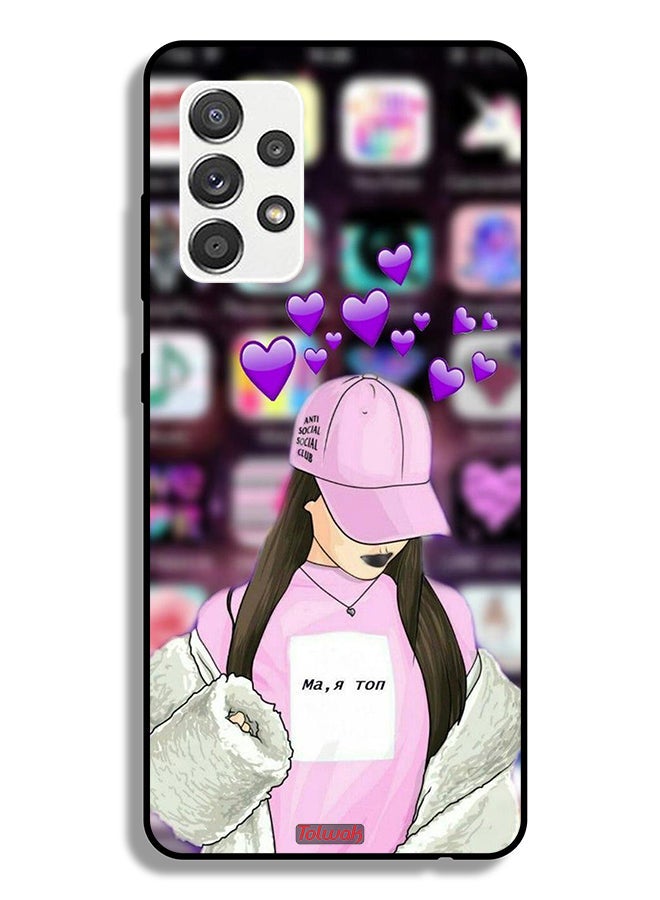 Tolwak Samsung Galaxy M32 5G Protective Case Cover Anti Social Club - Image 1
