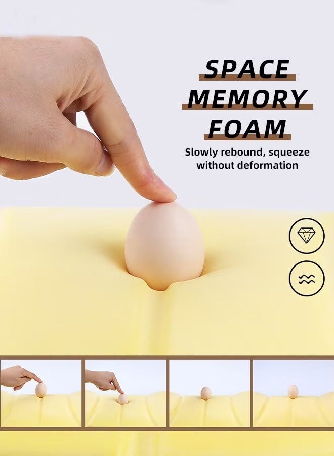 Car Seat Headrest Neck Pillow Ergonomic Car Neck Pillow Durable Neck Pillow 100% Pure Memory Foam Car Neck Support Relieve Neck Pain Adjustable Neck Pillow Black - Image 3