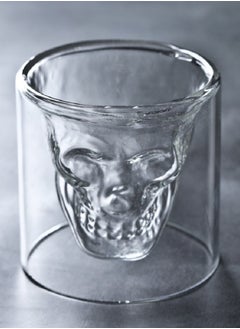 Generic Set Of 6 Crystal Skull Shot Glasses Transparent Glass Household High Borosilicate Glass Juice Beverage Cup  - Image 4