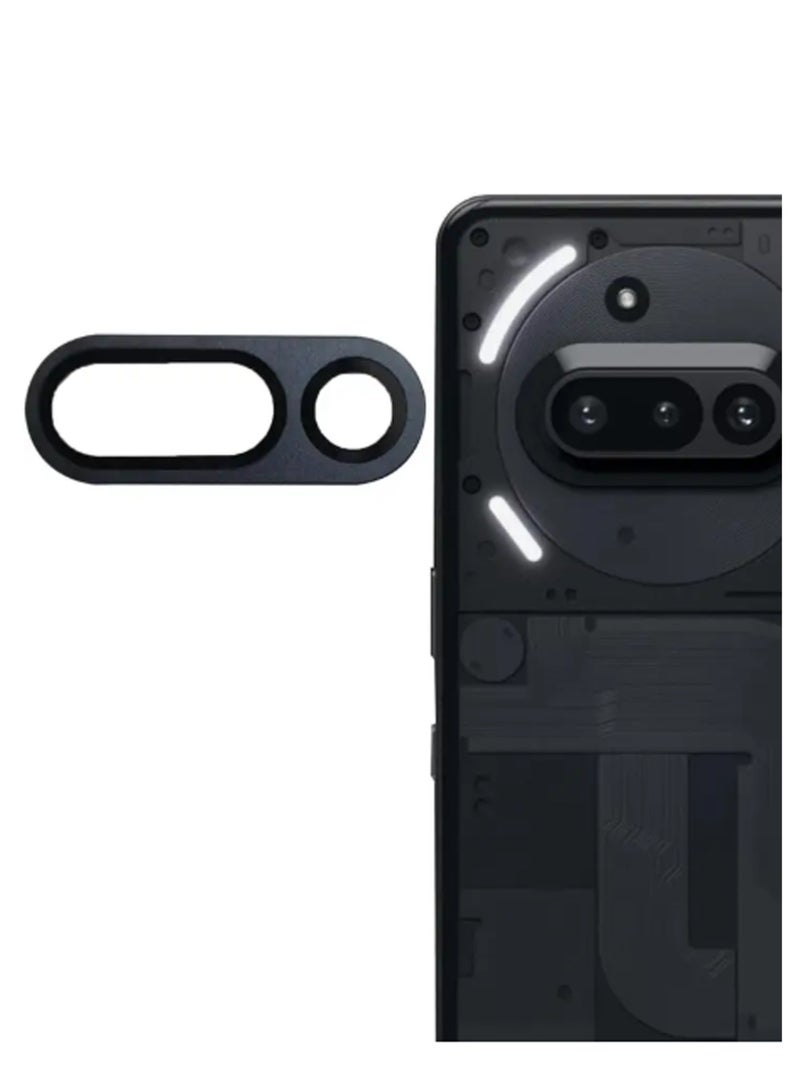 حامي عدسة الكاميرا لهاتف فور ناثينغ 3أ - زجاج مقسى فائق النحافة مقاوم للخدش مع حواف من الألمنيوم ، حامي عدسة كاميرا عالي الجودة - Image 1