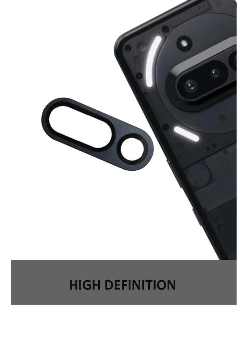 حامي عدسة الكاميرا لهاتف فور ناثينغ 3أ - زجاج مقسى فائق النحافة مقاوم للخدش مع حواف من الألمنيوم ، حامي عدسة كاميرا عالي الجودة - Image 4