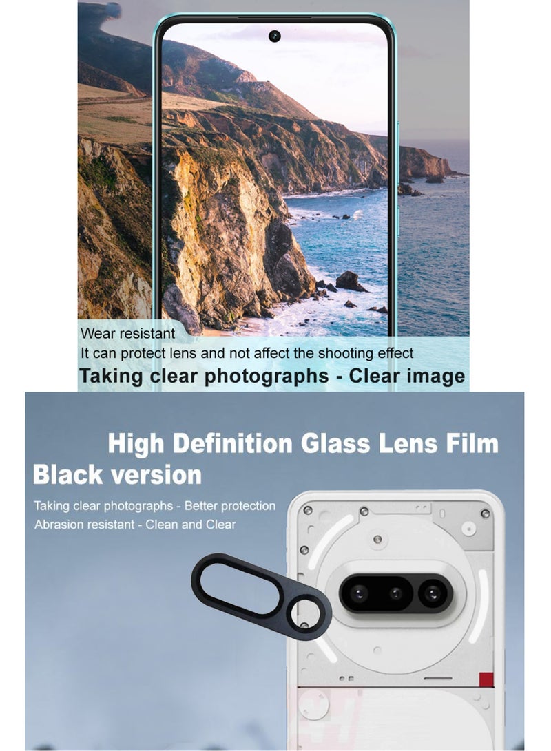 حامي عدسة الكاميرا لهاتف فور ناثينغ 3أ - زجاج مقسى فائق النحافة مقاوم للخدش مع حواف من الألمنيوم ، حامي عدسة كاميرا عالي الجودة - Image 3